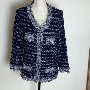 RQT Sweater Navy White Large